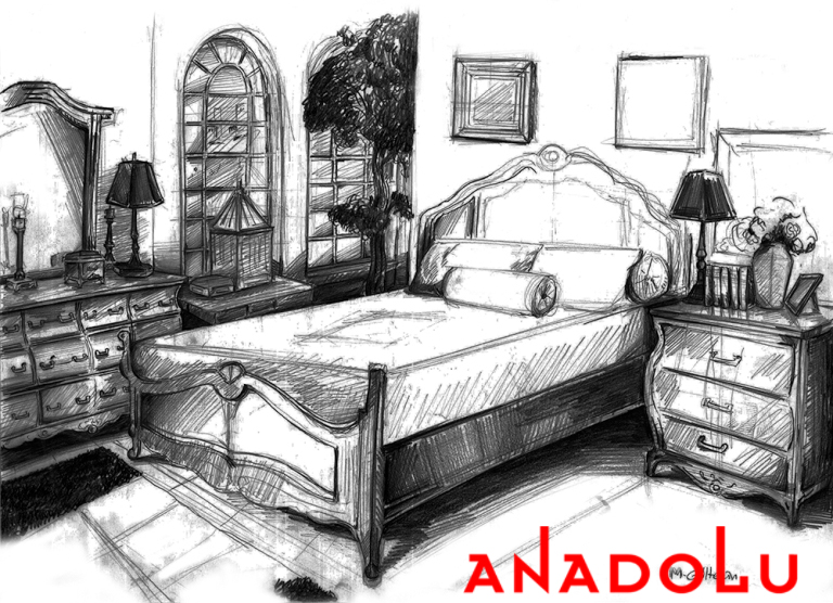 Çukurova'da Bir Yatak Odası Çizimleri